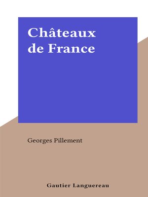 cover image of Châteaux de France